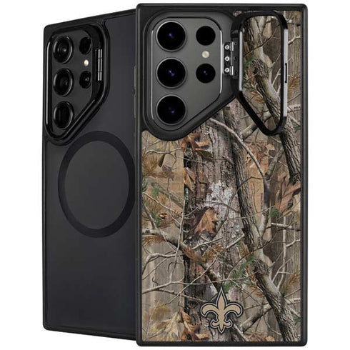 NFL New Orleans Saints Realtree AP Camo Galaxy S25 Ultra Kickstand Case